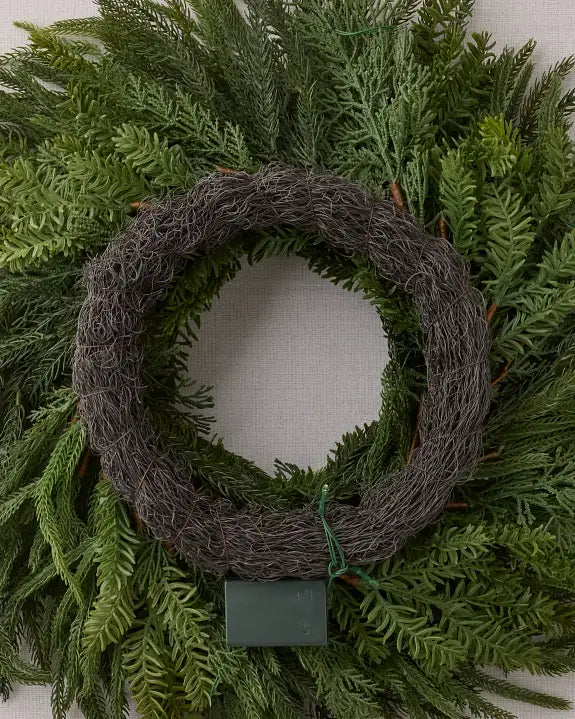 Guirlanda de Natal 90 cm com LED e Folhagens Verdes