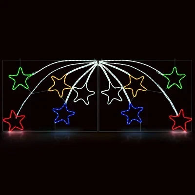 Luz de corda com efeito de estrela cadente emLED